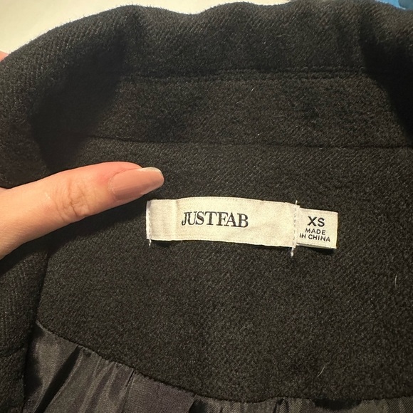 JustFab black peacoat - Picture 7 of 8